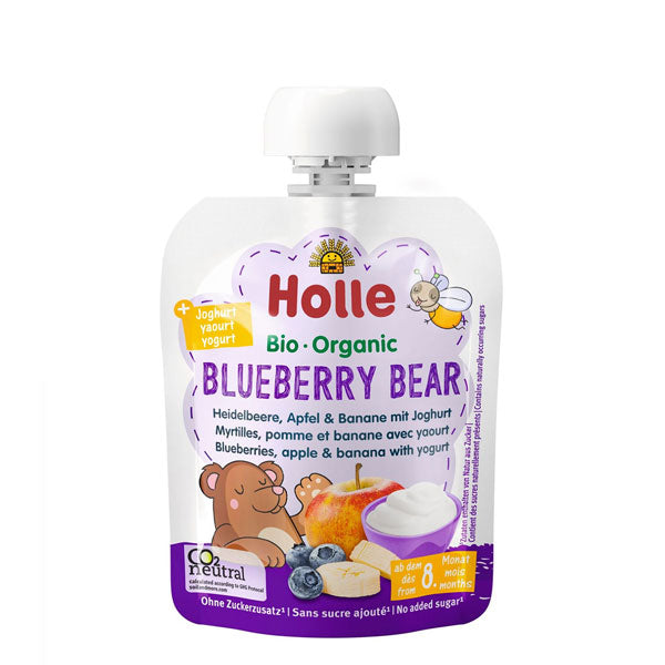 Organic Baby Food Pouch with Yogurt - Blueberry Bear