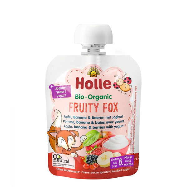 Organic Baby Food Pouch with Yogurt - Fruity Fox