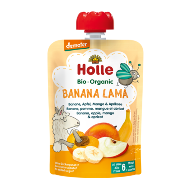Organic Baby Food Pouches - Banana Lama