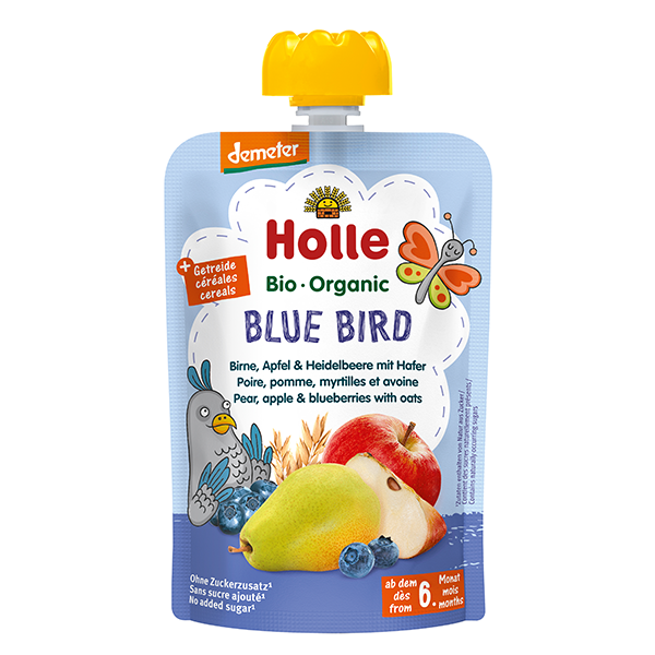 Organic Baby Food Pouch - Blue Bird