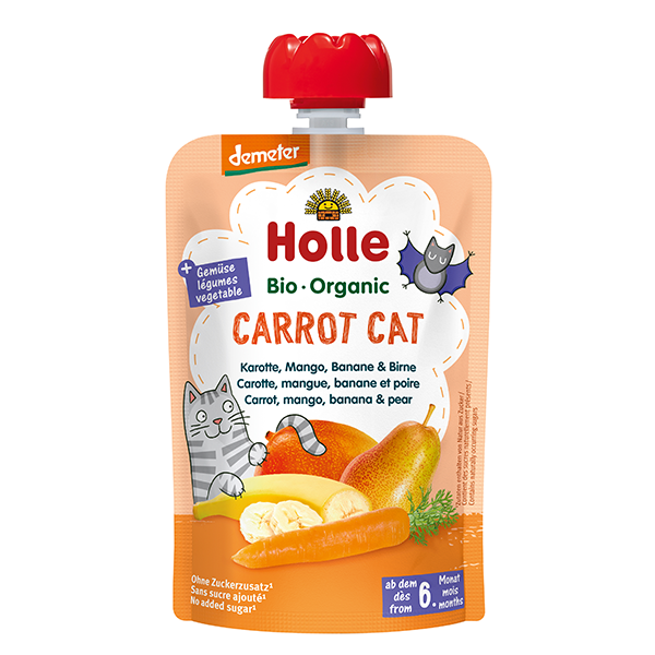 Organic Baby Food Pouch - Carrot Cat