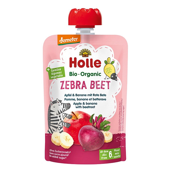 Organic Baby Food Pouch - Zebra Beet