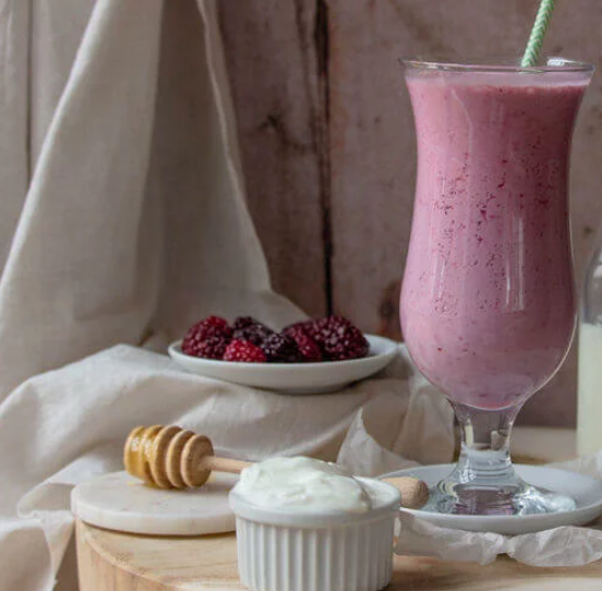 Blackberry Goat Milk Shake