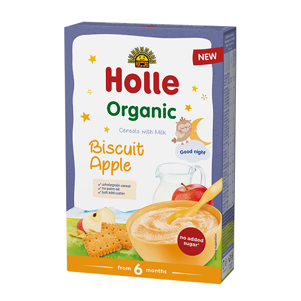 Organic Baby Milk Cereal With Biscuit and Apple