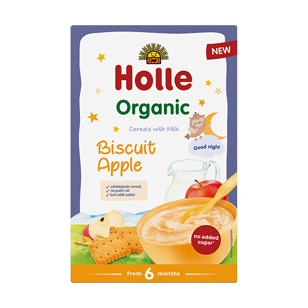 Organic Baby Milk Cereal With Biscuit and Apple